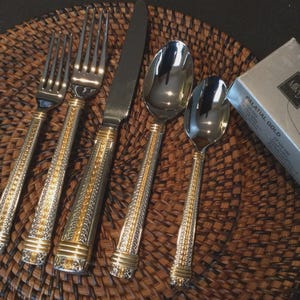 Mikasa Palatial Gold 18/8 Korea Stainless Flatware You Choose New