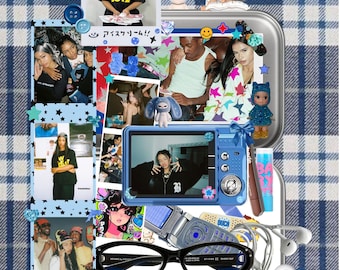 Modello Blue TinCan / Modelli Instagram / Post per i social media / Modello Canva / Influencer / Canva / Instagram / Pinterest