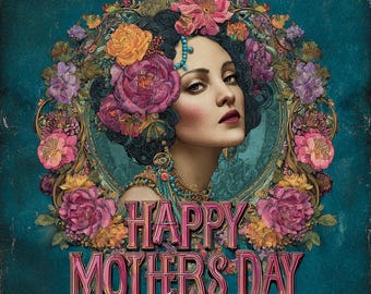 Happy Mothers Day Digital Gift Bundle Sticker Set Greeting Video