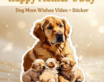 Pakiet filmów i naklejek na Dzień Matki „Mama Psa” (do pobrania w wersji cyfrowej)