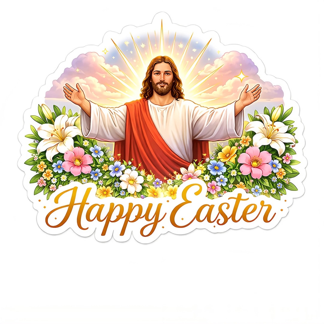 BUNDLE Christian Easter Digital Stickers | Resurrection, Hope, Faith ...