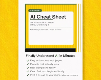 Guía rápida de IA: Guía en PDF para principiantes sobre el uso de la IA (Descarga instantánea)