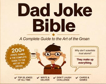 Libro de chistes de papá / Más de 200 chistes limpios, juegos y tarjetas (PDF imprimible)