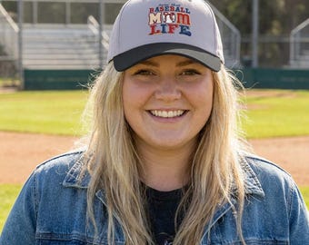 Gorra Baseball Mom Life / Gorra de béisbol de perfil medio
