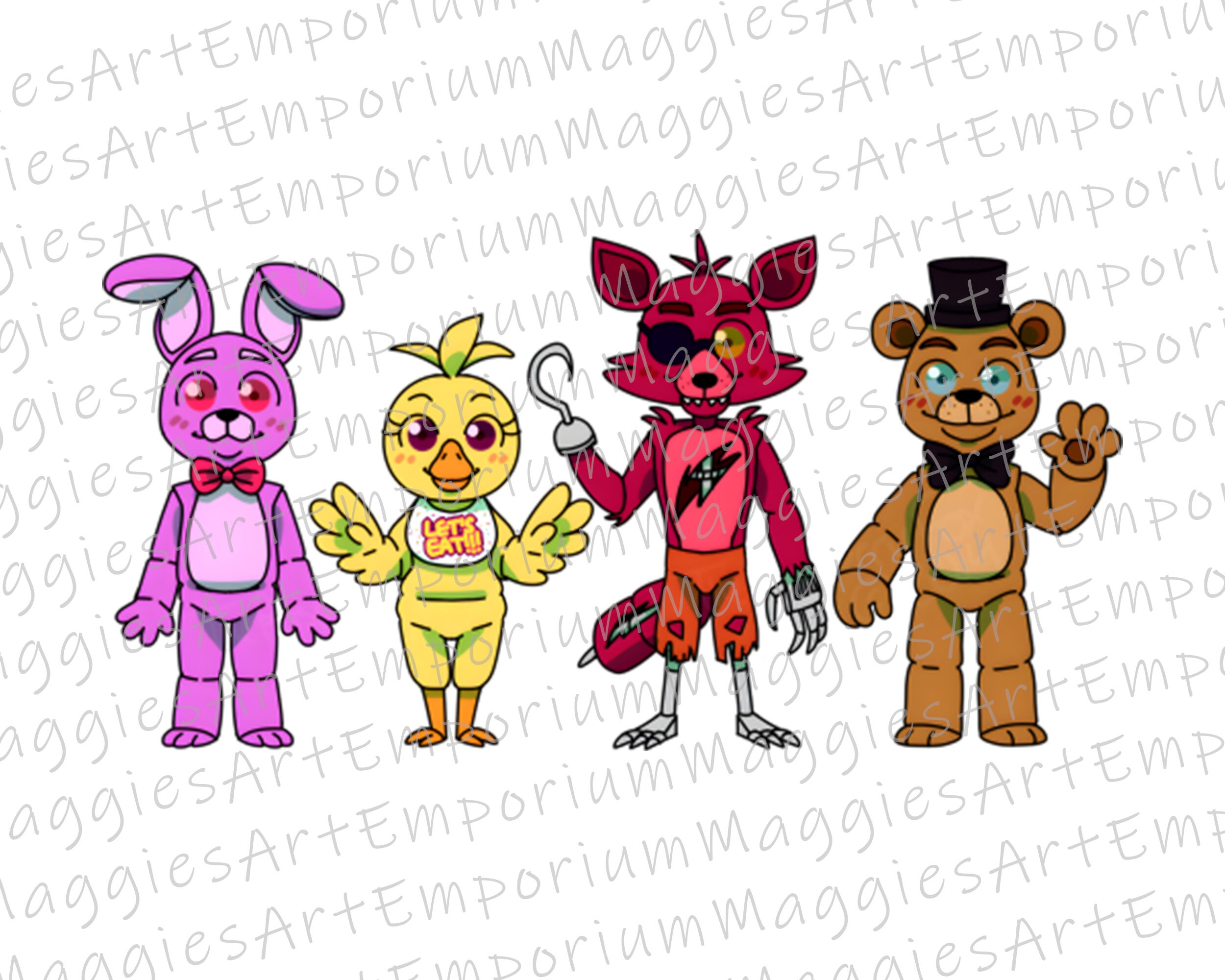 FNAF Party Banner / Bunting Decoration Physical Item, No Printer Required Five  Nights at Freddy's Themed Birthday 