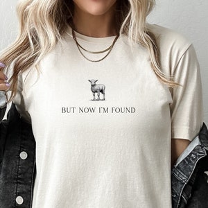 But Now I'm Found Christian T-shirt, Christian Gift, Retro Jesus Tee