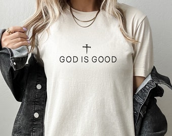 God Is Good Christian Tee,  Bible Verse Christian T-shirt, Christian Gift, Retro Jesus Tee