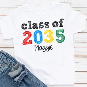 Camiseta personalizada de la clase de regreso a clases de Grow With Me Kids - CUALQUIER AÑO