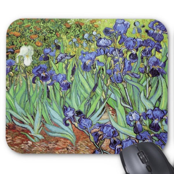 Vincent Van Gogh Irises Mouse Pad Mousepad