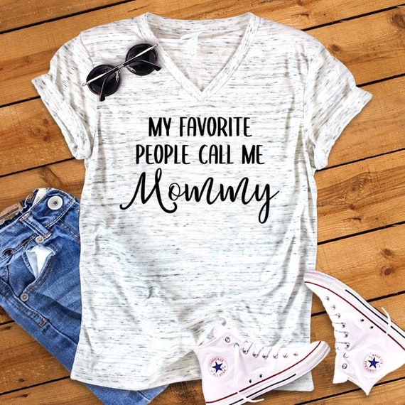 Mommy Unisex V Neck T-shirt - Etsy