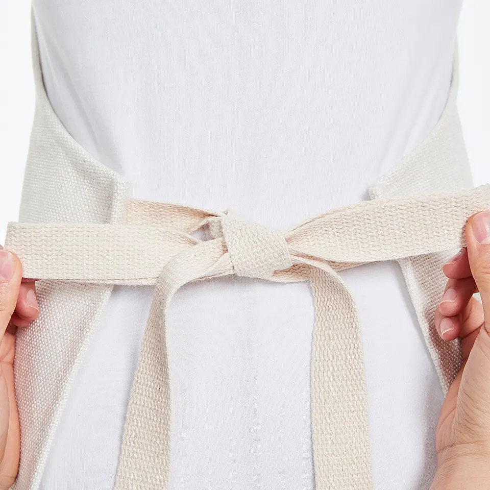 Personalized Linen Apron, Floral Greenery Frame, Custom Kitchen Gift - Etsy