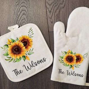 Colorful Boho Butterfly Fall Oven Mitts and Pot Holders Sets Spring Flowers  Floral Hot Pads & Heat Resistant Gloves Oven Mitten for Kitchen Cooking