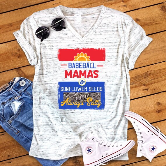 baseball mom sunflower seed shirt