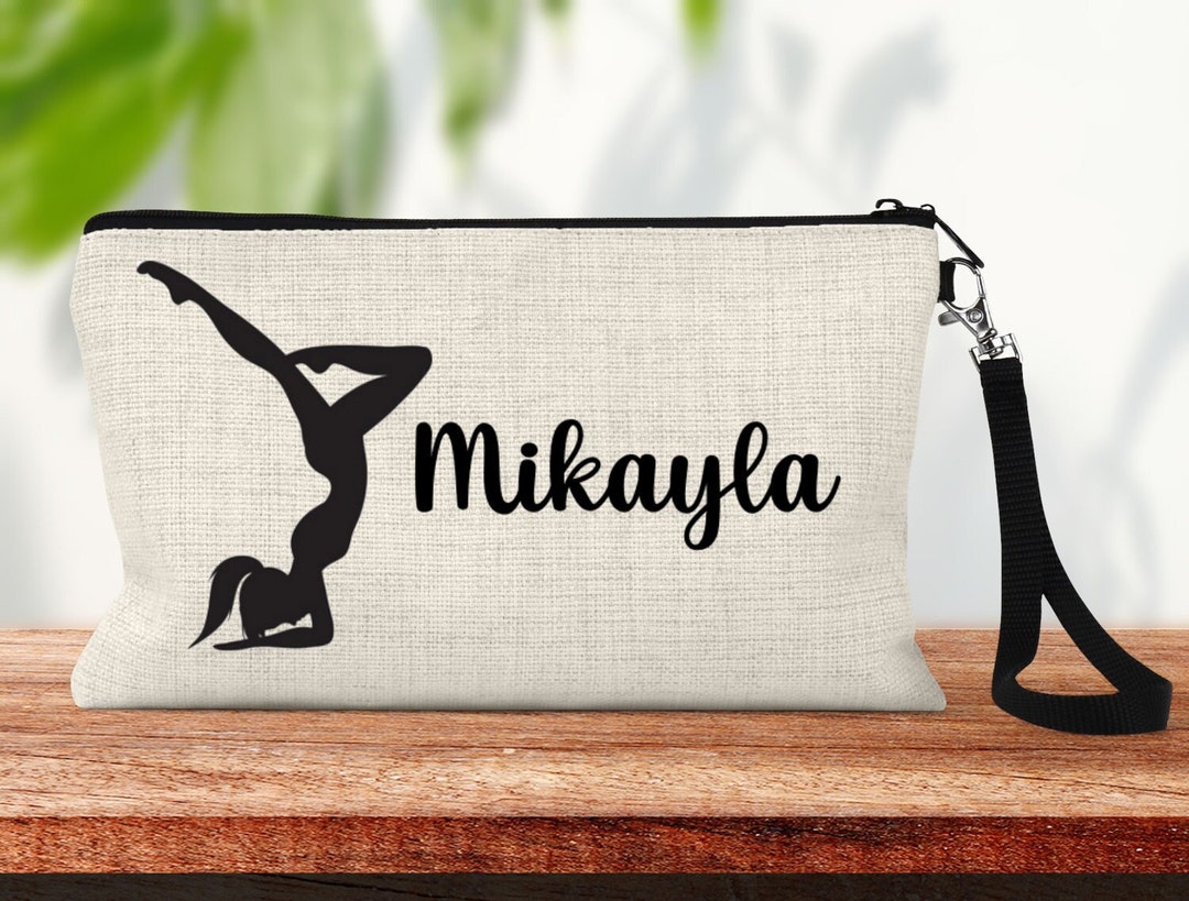 Gymnastics Personalized Makeup Bag Tumbling Gifts Cosmetic Etsy