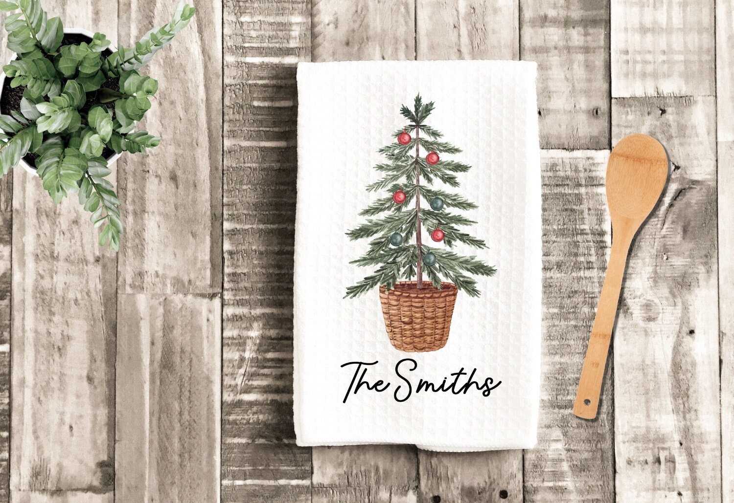Colorful Winter Cottages Kitchen Towel – Me To You Box