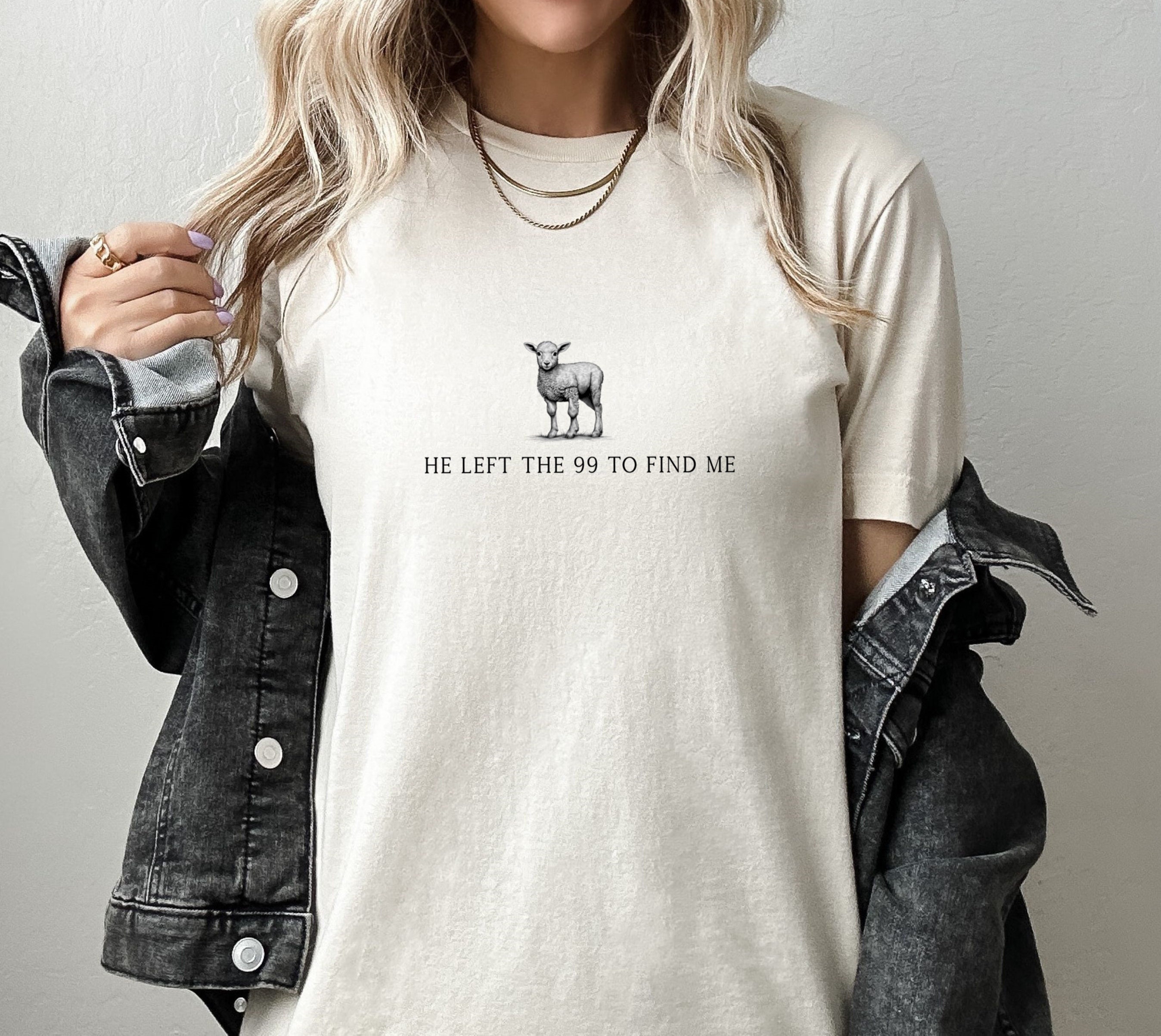 He Left The 99 To Find Me Christian T-shirt, Christian Gift, Retro Jesus Tee