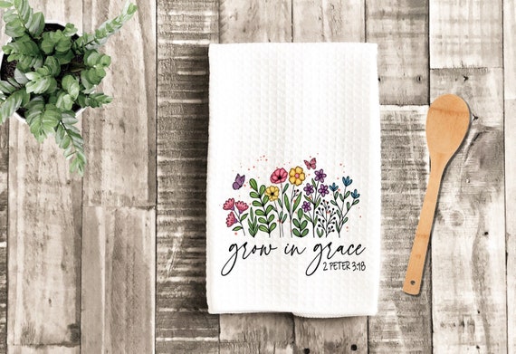 Winter Birds Scripture Tea Towel, Scripture Kitchen Towel, Farmhouse Dish  Towel, Cute Kitchen Towel, Christian Gift