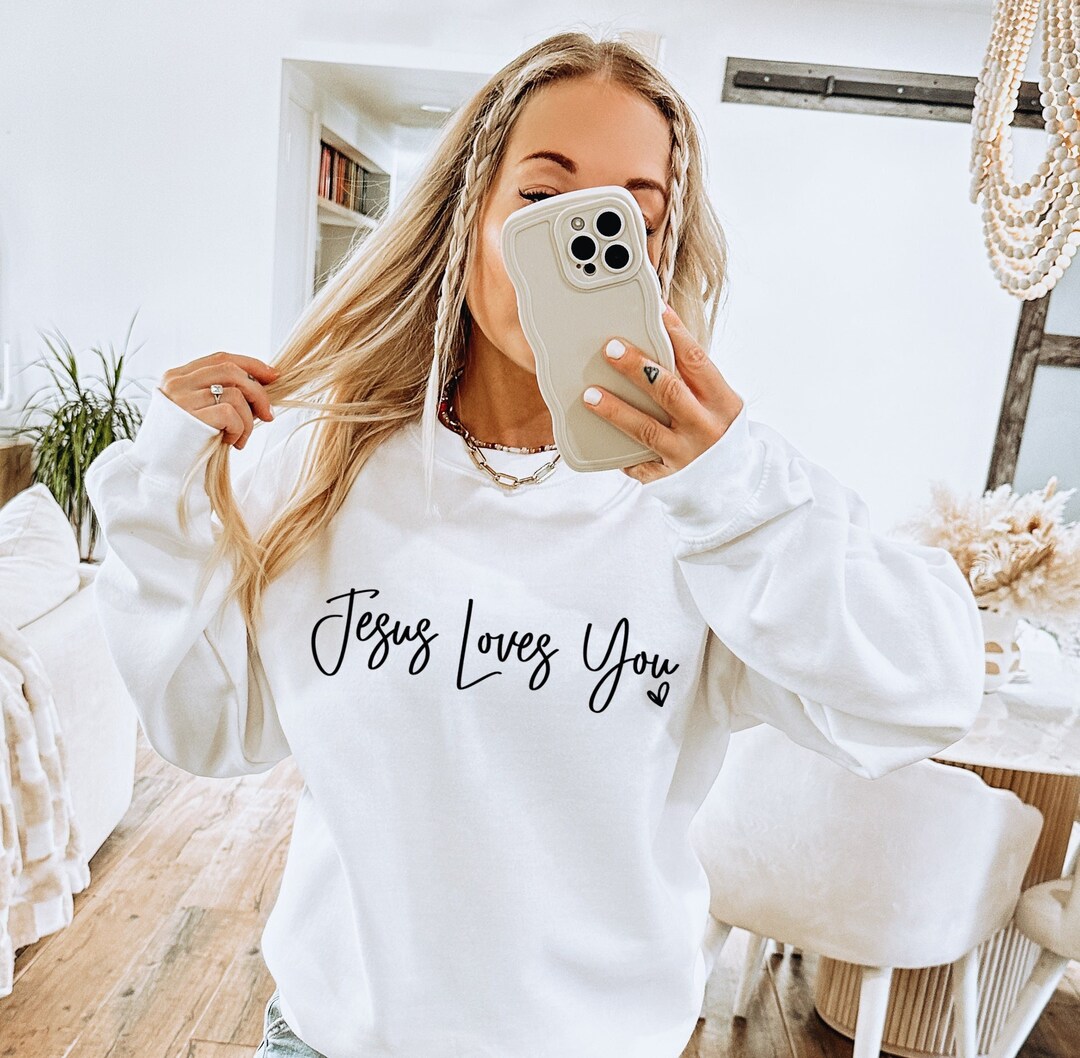 Jesus Loves You Christian T-shirt, Jesus Love Tee, Faith Apparel Gift ...