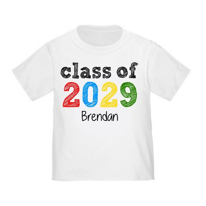 Back to School Class of 2029 Personalized Shirt ANY YEAR | Etsy