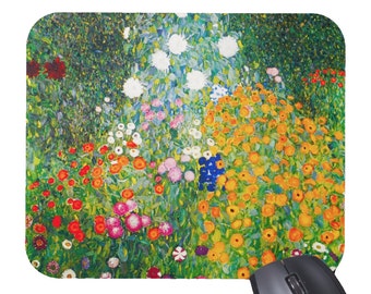 Gustav Klimt Flowers Floral Mouse Pad Mousepad