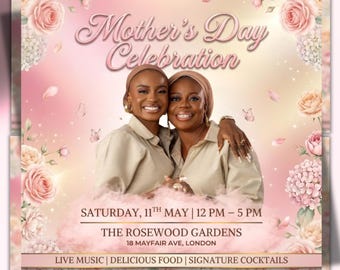 Mother’s Day Special Flyer Template, May Booking Flyer, Mother's Day Specials Flyer: Hair, Nail, Lash, Makeup Booking (Canva Template)