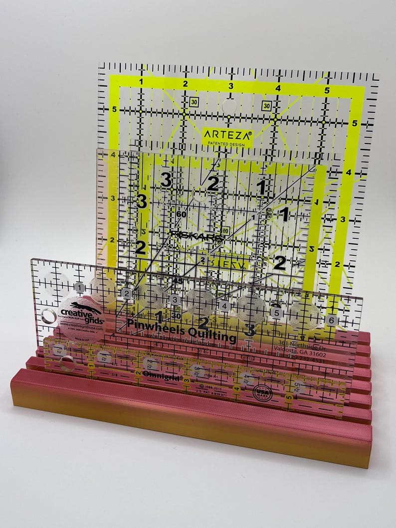 Pinwheel Quilt Ruler 3D Printed Quilt Ruler Holder | Sewing Room Decor | Seamstress Gift ...