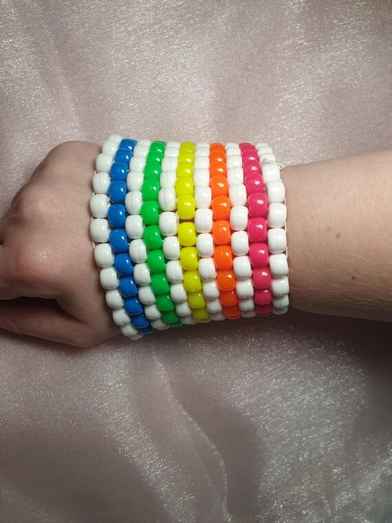 Kandi Cuff Bracelet Rave Bead Bracelets Rave Bead Bracelet