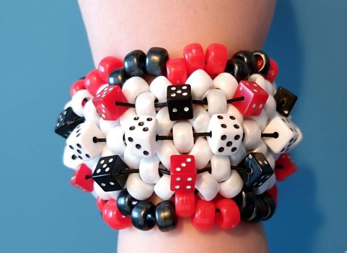 アクセサリー 1199 CANNON Dice Bracelet Red & Black il_fullxfull.7577408793_lzzv.jpg