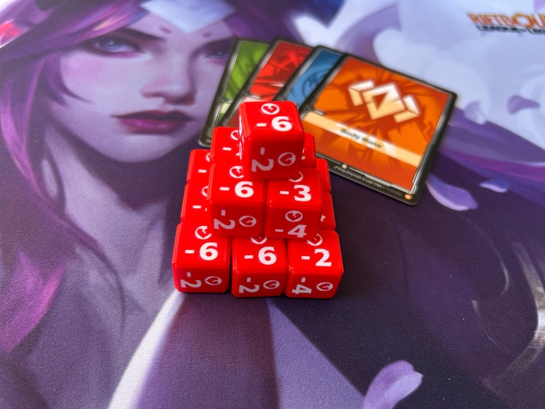 Fancy Riftbound Dice Riftbound: League of Legends TCG Tracker Dice - Damage Marked - Etsy