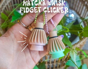 Matcha Whisk Clicker Keychain