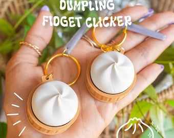 Dumpling Clicker Keychain