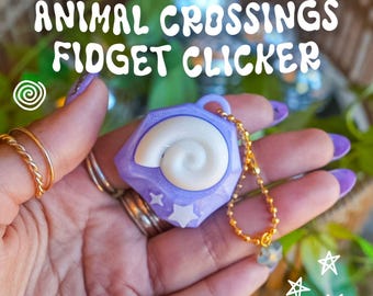Animal Crossings Fossil Clicker Keychain