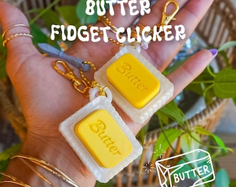 Butter Lover Clicker Keychain