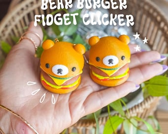 Cheeseburger Clicker Keychain