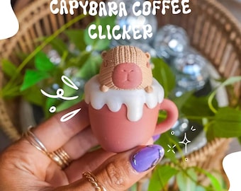 Capybara Coffee Fidget Clicker