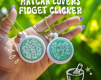 Matcha Lover Clicker Keychain