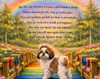 Flowering Bridge Under the Rainbow
