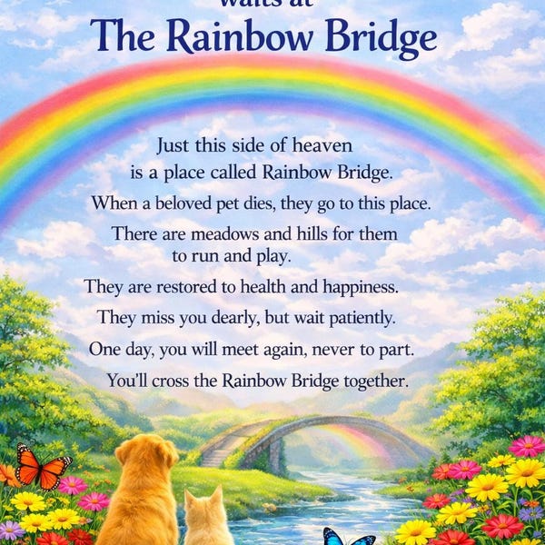 Hug Poem Free Images of Dog Heaven - Etsy