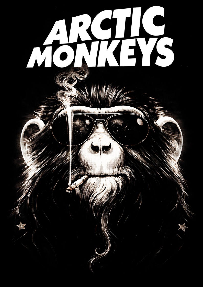 50 diseños de rock en semitonos, vol. 1, PNG de alta resolución (A2, A3, A4), descarga digital imagen 4