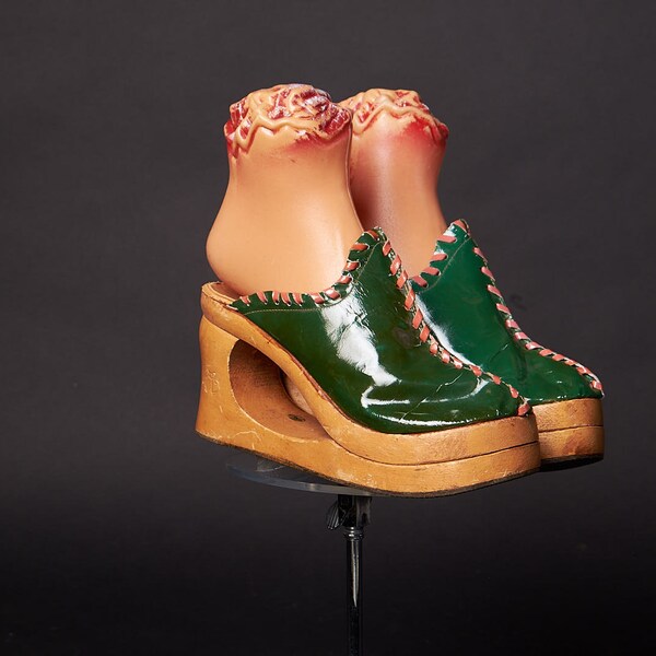 platform green shoes