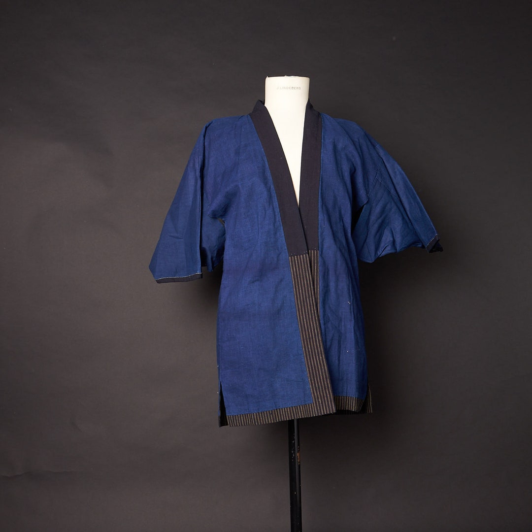 Vintage Heavy Cotton Japanese Kimono Worker Farmers Jacket Etsy España