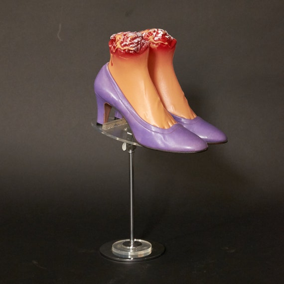 1960s DEADSTOCK Purple Leather Pumps