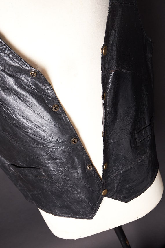 1990s Deastock Leather Vest - image 6