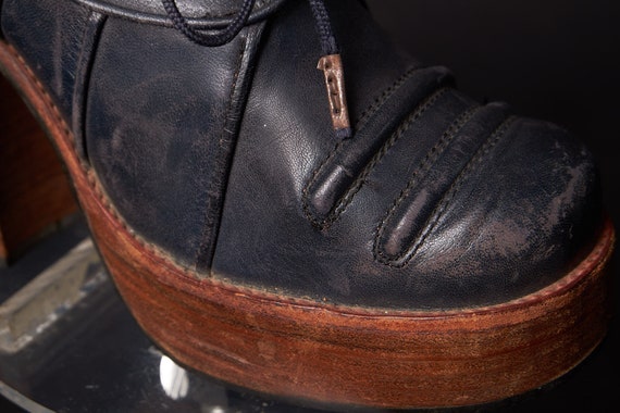 1970s Platform Oxfords Heels Shoes - image 7