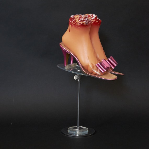 1960s Palter Pink and Plastic Peep Toe 