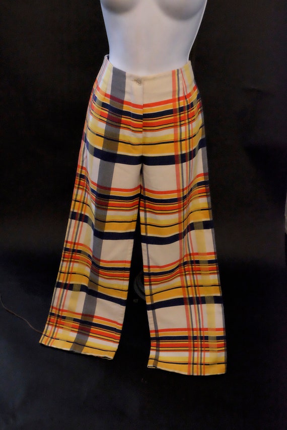 Vintage 1970s Miss Pat Plaid Pants