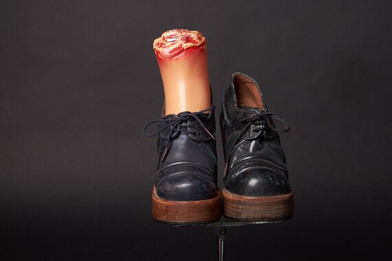 1970s Platform Oxfords Heels Shoes - image 2