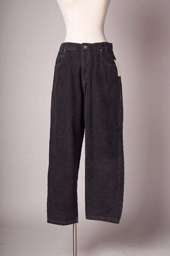 Vintage 1990s Gotcha Black Corduroy Pants