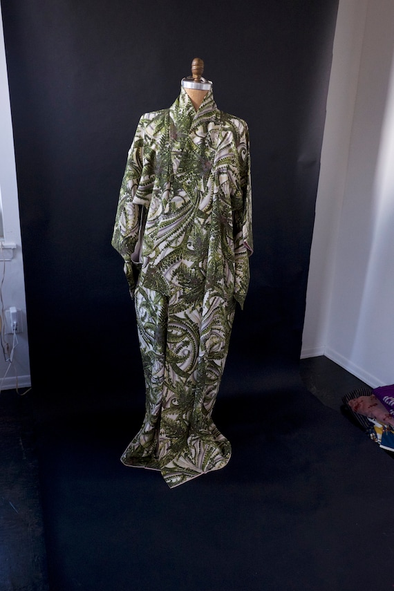 1970s Long Japanese Kimono Robe