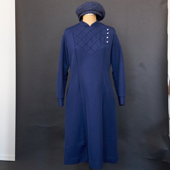 Vintage 1960s Hopkins Public Health Uniform Dress